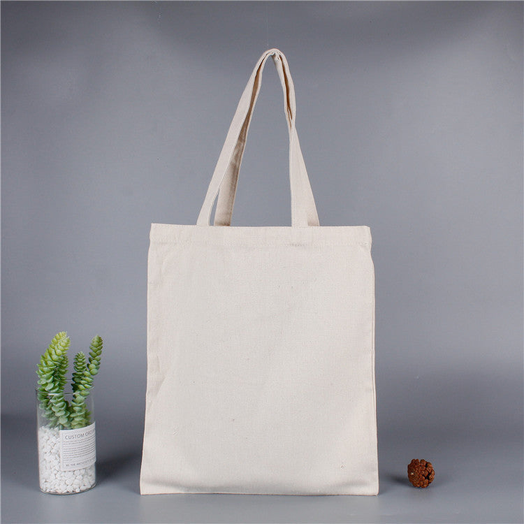 Custom Logo Canvas shopping bag tote bag in a variety of sizes (no side and no bottom) | Premium Corporate Gifts and Custom Gifts