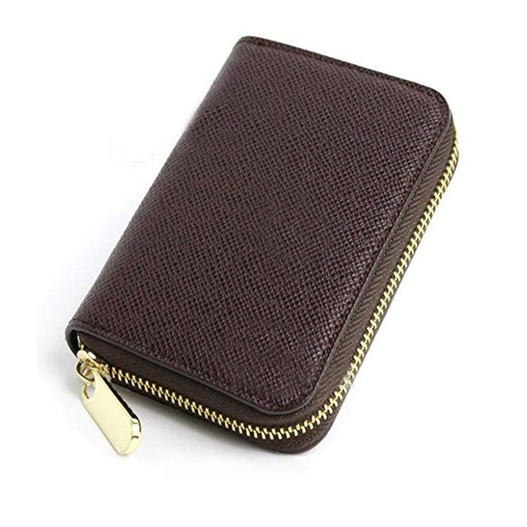 Custom Logo Textured zipper leather coin purse | Premium Corporate Gifts and Custom Gifts