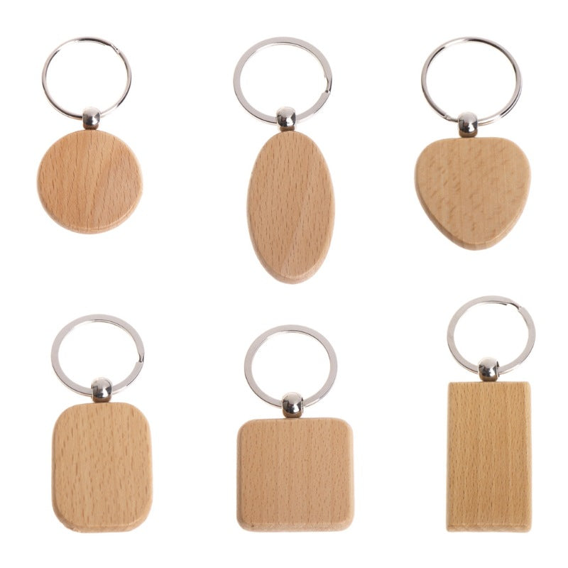 Custom Logo Wood Grain Keychain | Premium Corporate Gifts and Custom Gifts