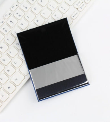 Custom Logo Leather Flap Metal Business Card Holder | Premium Corporate Gifts and Custom Gifts