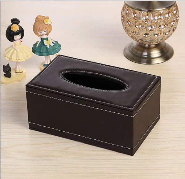 Custom Logo High-quality leather tissue paper box | Premium Corporate Gifts and Custom Gifts