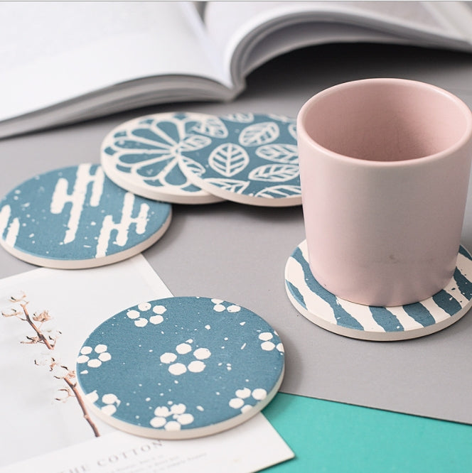 Custom Logo Diatomaceous Earth Absorbent Coaster | Premium Corporate Gifts and Custom Gifts