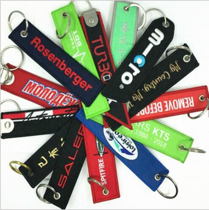 Custom Logo  Embroidered Keychains | Premium Corporate Gifts and Custom Gifts
