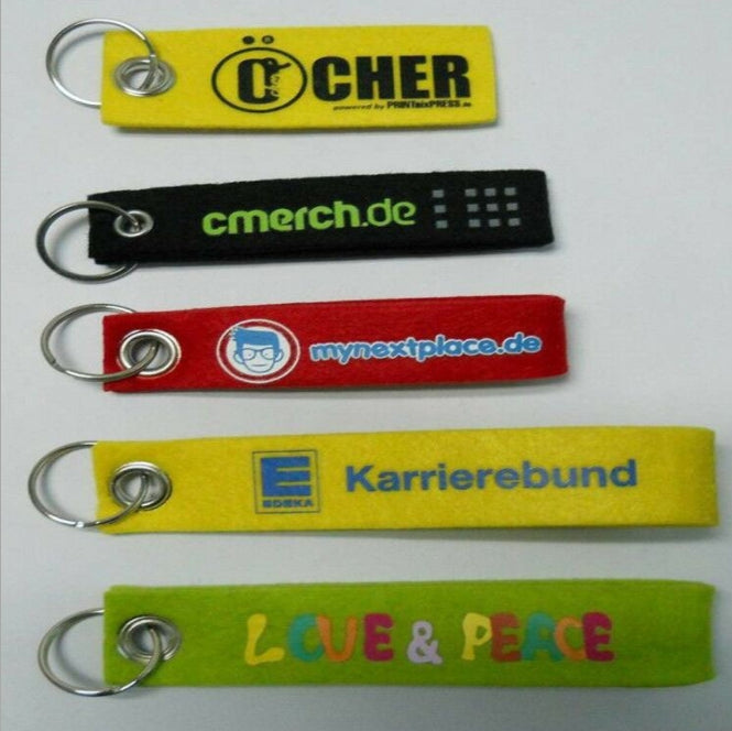 Custom Logo Felt Cloth Advertising Keychain | Premium Corporate Gifts and Custom Gifts