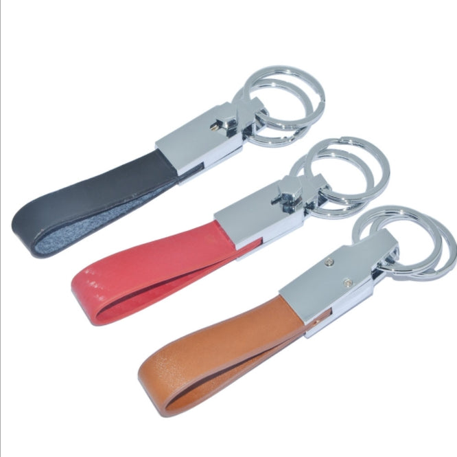 Custom Logo High-quality long leather metal keychain | Premium Corporate Gifts and Custom Gifts