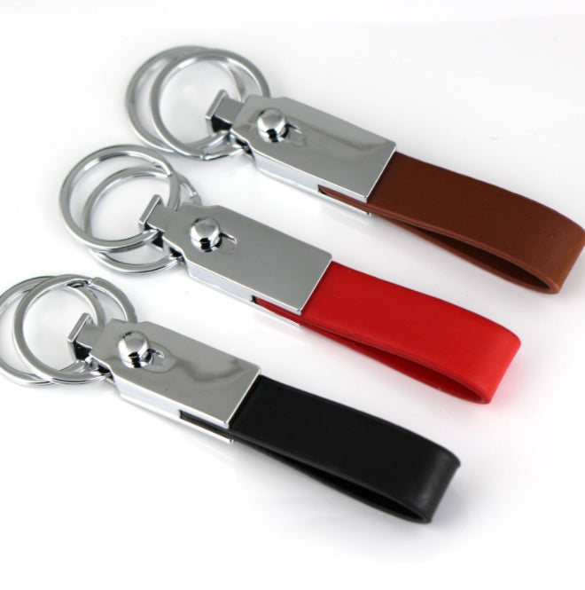 Custom Logo High-quality long leather metal keychain | Premium Corporate Gifts and Custom Gifts
