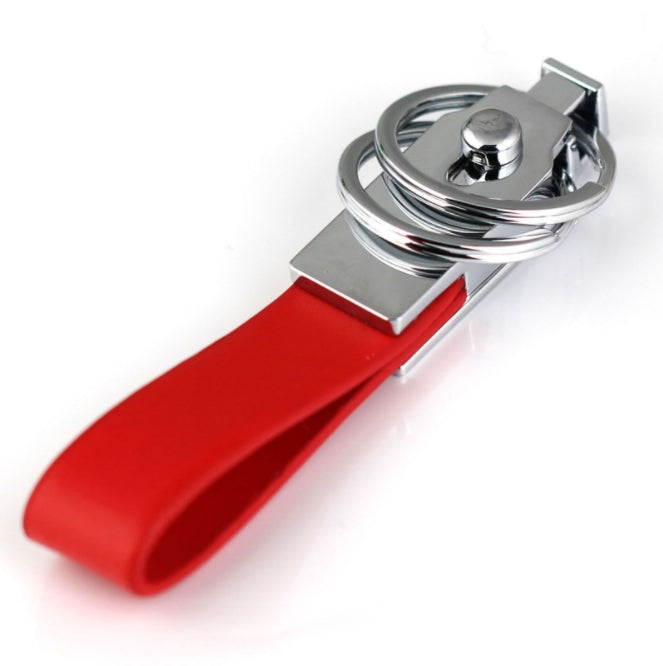 Custom Logo High-quality long leather metal keychain | Premium Corporate Gifts and Custom Gifts