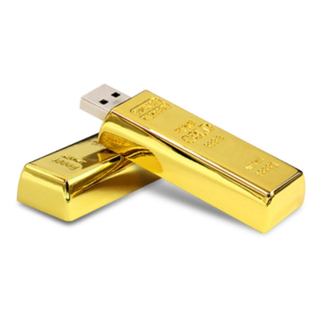 Custom Logo Gold brick-shaped flash drive | Premium Corporate Gifts and Custom Gifts