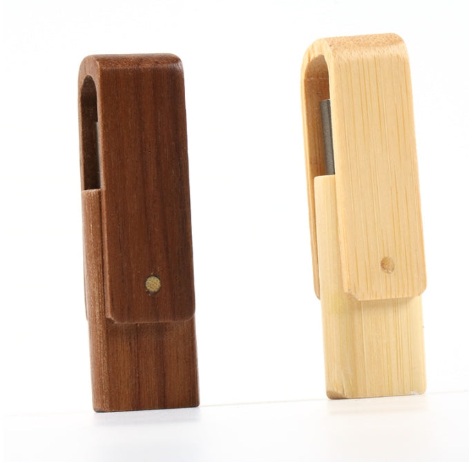 Custom Logo Wood Grain Rotating Flash Drive | Premium Corporate Gifts and Custom Gifts