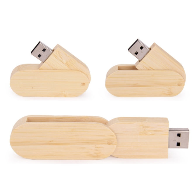 Wood Grain Rotating Flash Drive, view 3 of 3
