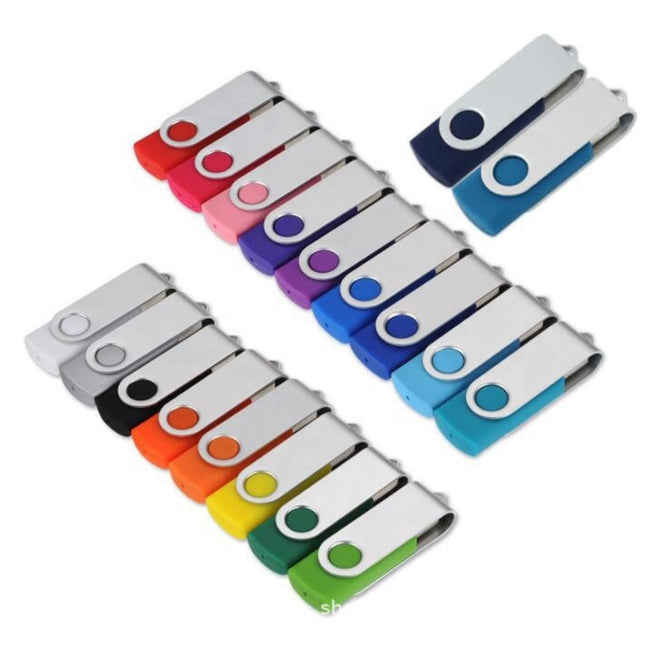 Custom Logo Classic Metal Rotating Flash Drive | Premium Corporate Gifts and Custom Gifts