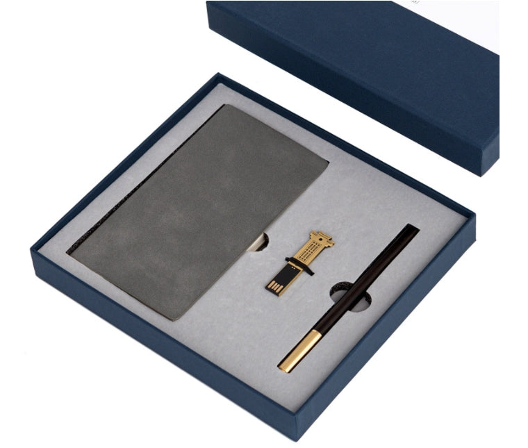 Custom Logo A6 Notebook Three-Piece Set Gift Box | Premium Corporate Gifts and Custom Gifts