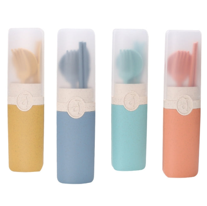 Custom Logo Simple and Environmentally Friendly Wheat Tableware Set | Premium Corporate Gifts and Custom Gifts