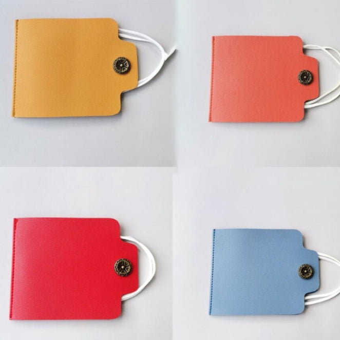 Custom Logo Square Leather Mask Storage Clip | Premium Corporate Gifts and Custom Gifts