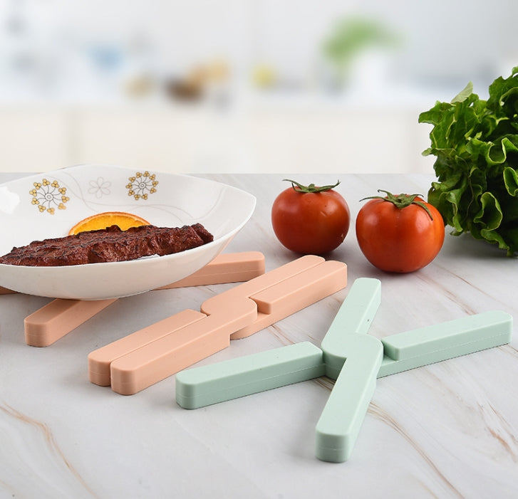 Custom Logo Cross-folding insulated silicone pot mat | Premium Corporate Gifts and Custom Gifts