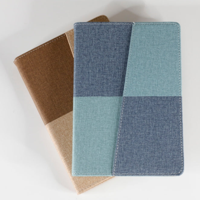 Custom Logo spliced cloth pattern business notebook | Premium Corporate Gifts and Custom Gifts