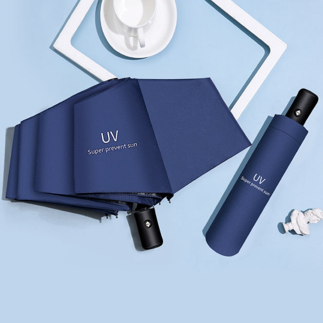 Custom Logo UV Vinyl Sunscreen Automatic Umbrella | Premium Corporate Gifts and Custom Gifts