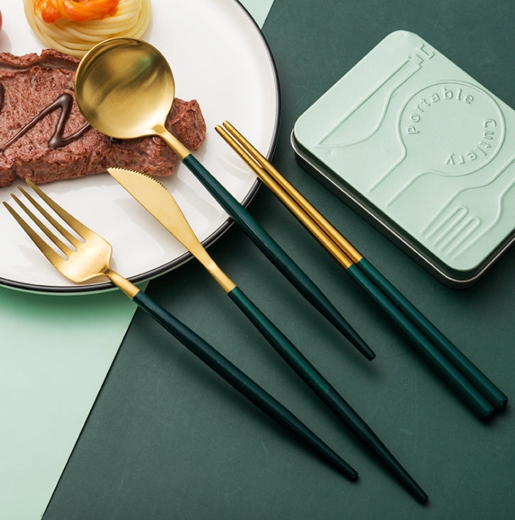 Custom Logo High-end folding tableware set | Premium Corporate Gifts and Custom Gifts