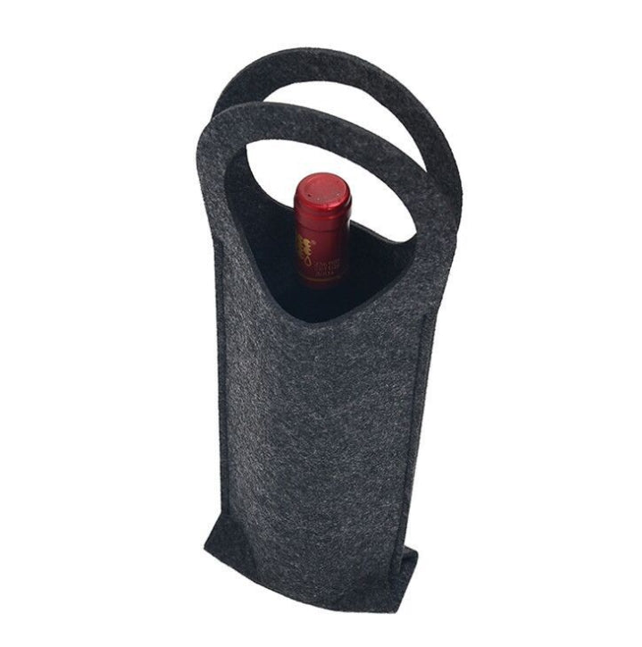 Custom Logo Fashionable wool felt red wine bag | Premium Corporate Gifts and Custom Gifts