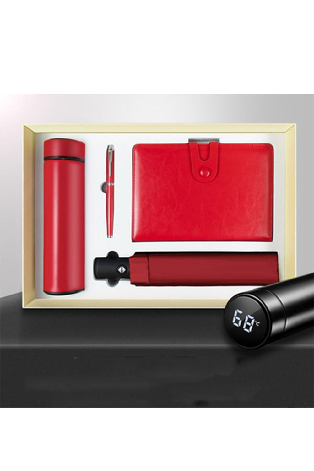 Custom Logo Corporate Set Texture Four-Piece Gift Set | Premium Corporate Gifts and Custom Gifts