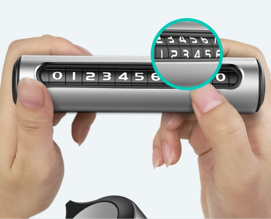 Custom Logo Automotive aluminum alloy temporary parking number plate | Premium Corporate Gifts and Custom Gifts