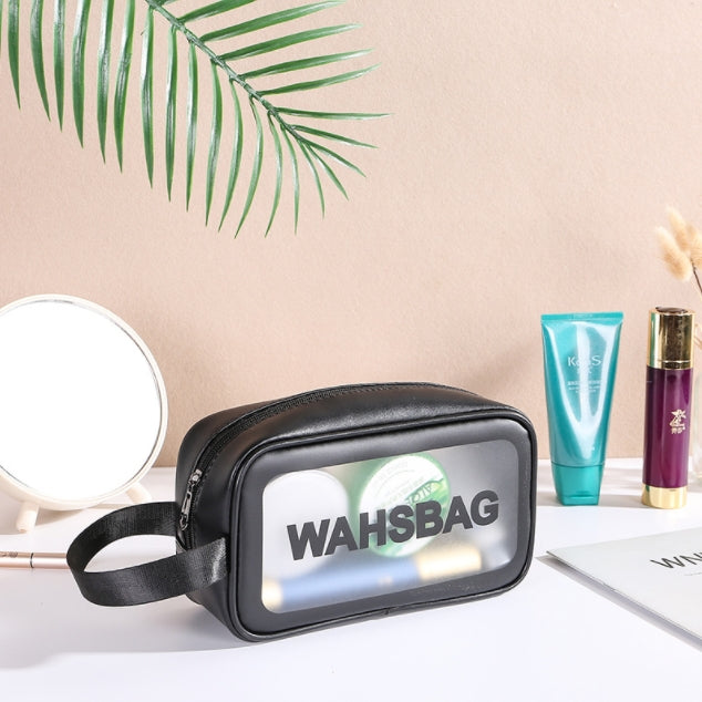 Custom Logo Black Travel Capacity Portable Toiletry Bag | Premium Corporate Gifts and Custom Gifts