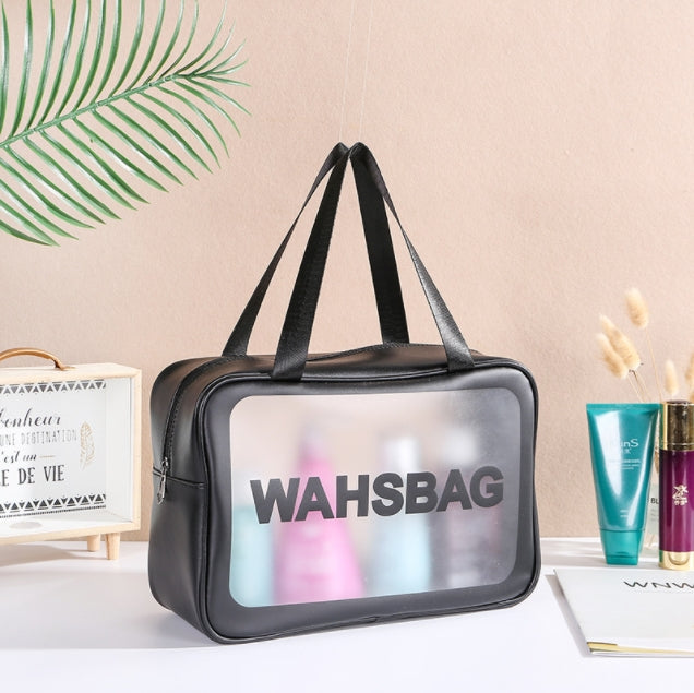 Custom Logo Black Travel Capacity Portable Toiletry Bag | Premium Corporate Gifts and Custom Gifts