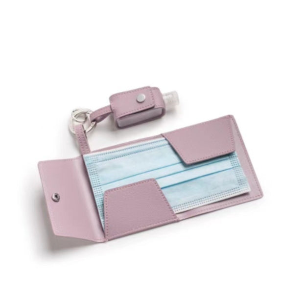 Custom Logo Leather mask + hand sanitizer combination set | Premium Corporate Gifts and Custom Gifts