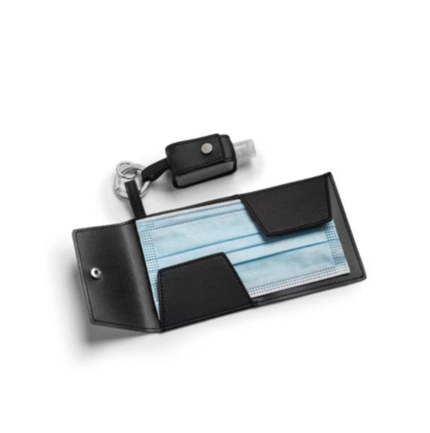 Custom Logo Leather mask + hand sanitizer combination set | Premium Corporate Gifts and Custom Gifts