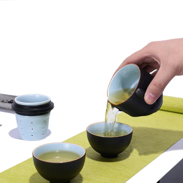 Custom Logo Portable Portable Tea Set Storage Set | Premium Corporate Gifts and Custom Gifts