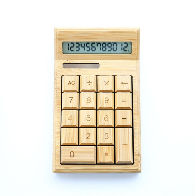 Custom Logo Bamboo and Wood Calculator | Premium Corporate Gifts and Custom Gifts