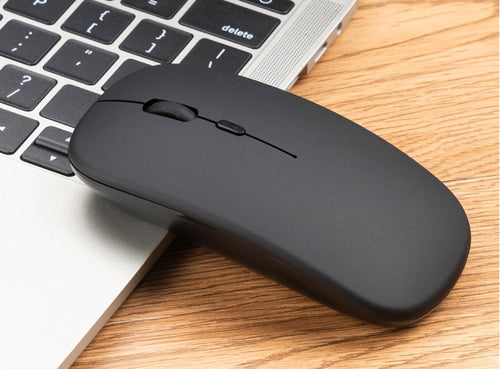 2.4G Charging Portable Wireless Silent Mouse printed with a company logo, corporate gift