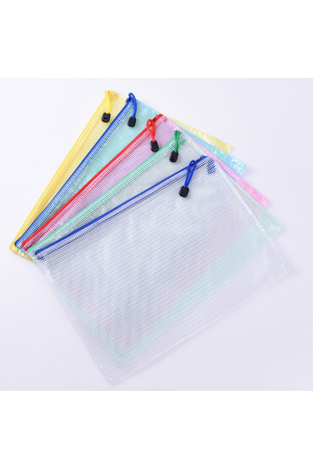 Custom Logo Transparent Grid Document Bag | Premium Corporate Gifts and Custom Gifts
