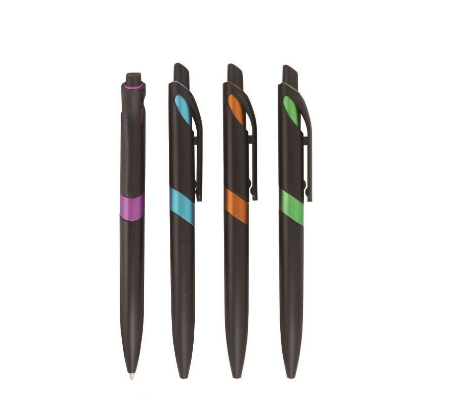 Custom Logo Black Pole Colorful Advertising Pen | Premium Corporate Gifts and Custom Gifts