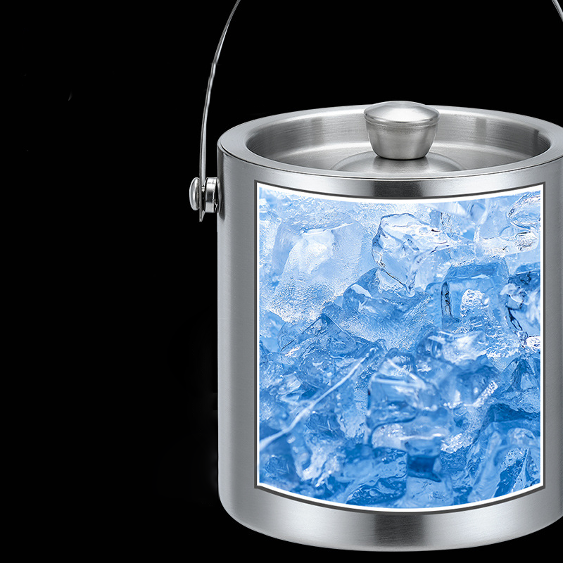 Custom Logo Portable Stainless Steel Ice Bucket 1.6L | Premium Corporate Gifts and Custom Gifts