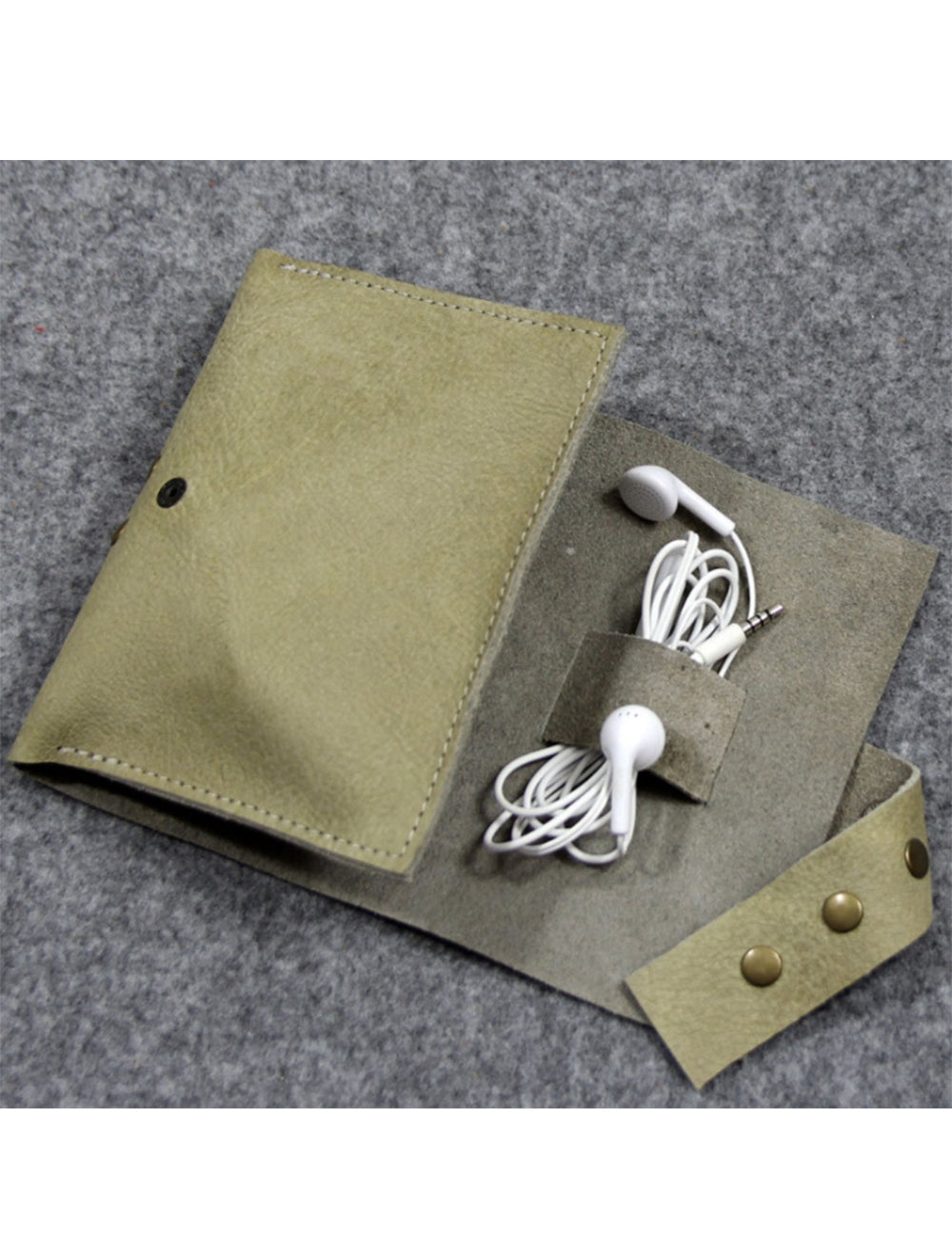 Custom Logo Leather Headphone Storage Bag | Premium Corporate Gifts and Custom Gifts