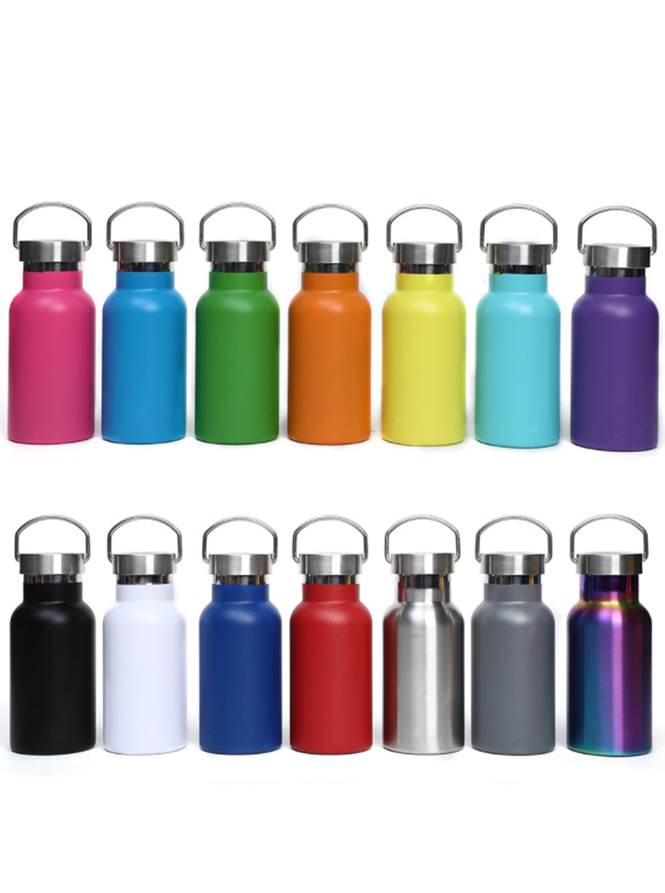 Colourful Stainless Steel Hand-held Water Bottle, view 3 of 5