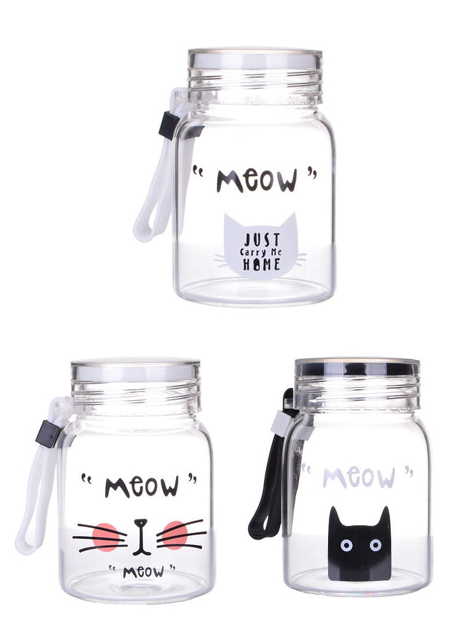 Custom Logo Cartoon Meow Meow Glass Cup | Premium Corporate Gifts and Custom Gifts
