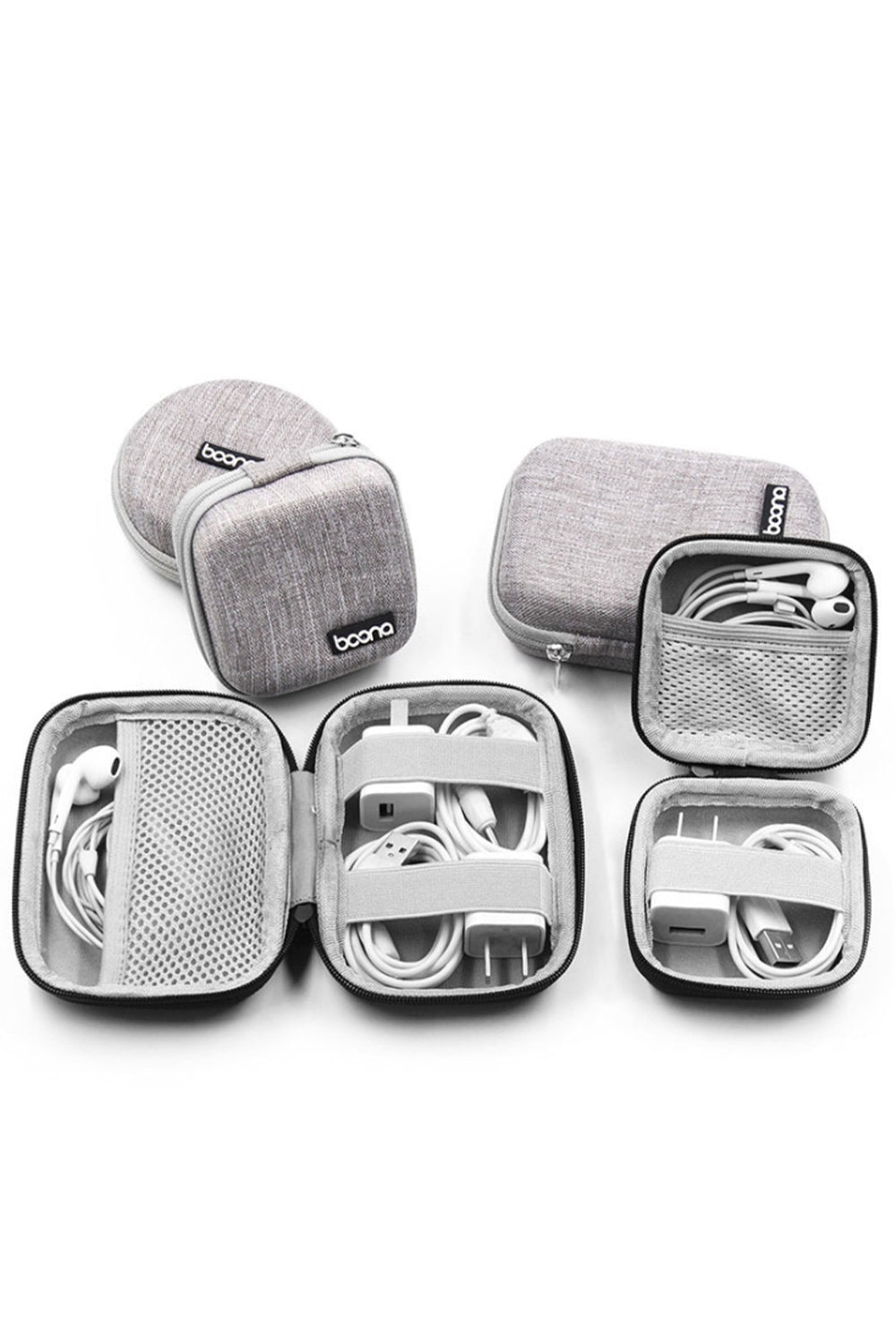 Custom Logo Headphone Cable Storage Box Hard Shell Bag | Premium Corporate Gifts and Custom Gifts