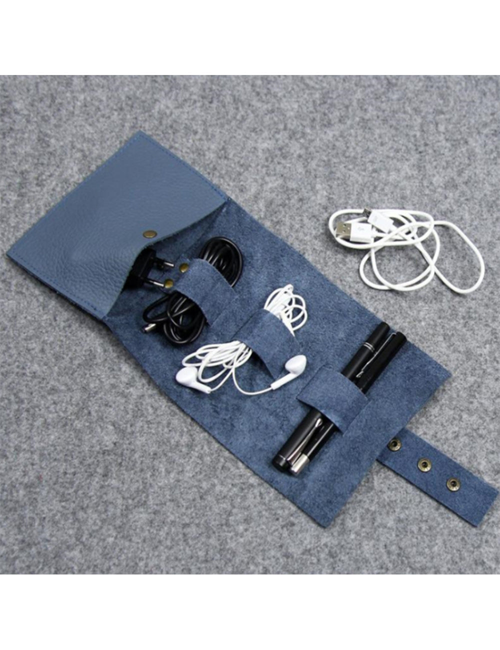 Custom Logo Leather Headphone Storage Bag | Premium Corporate Gifts and Custom Gifts