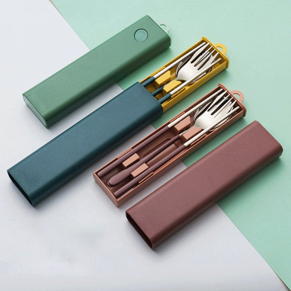 Custom Logo   304 stainless steel pull-out cutlery set | Premium Corporate Gifts and Custom Gifts