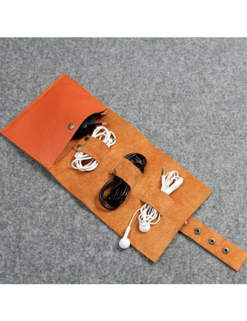 Custom Logo Leather Headphone Storage Bag | Premium Corporate Gifts and Custom Gifts