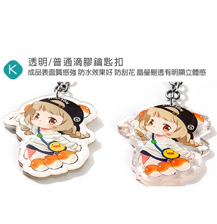 Custom Logo Acrylic Advertising Keychain | Premium Corporate Gifts and Custom Gifts