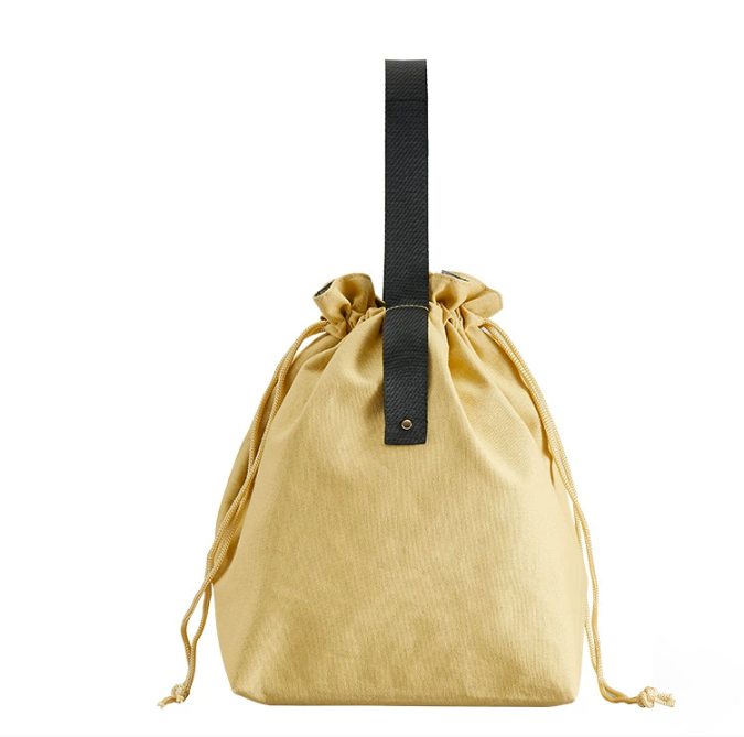 Custom Logo Japanese Canvas Drawstring Insulated Bag | Premium Corporate Gifts and Custom Gifts