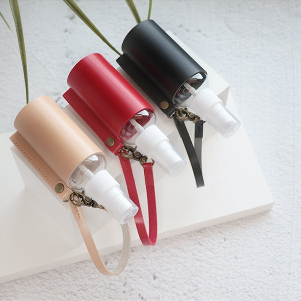 Custom Logo Leather Multi-Colored Cylindrical Spray Bottle Holster | Premium Corporate Gifts and Custom Gifts