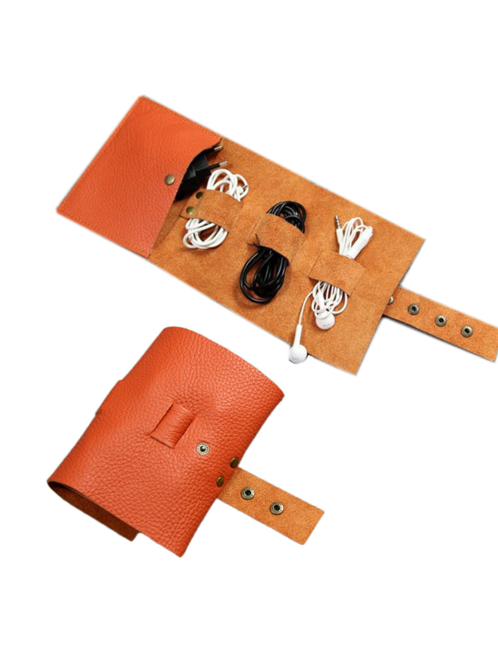 Custom Logo Leather Headphone Storage Bag | Premium Corporate Gifts and Custom Gifts