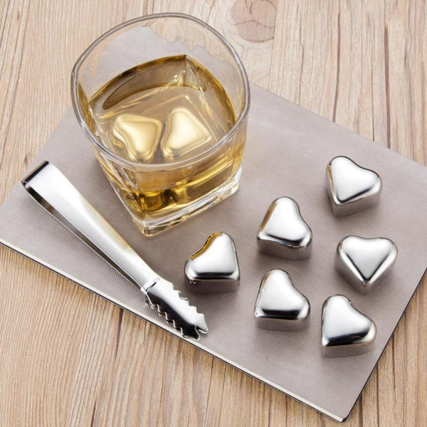 Custom Logo Heart-shaped stainless steel quick-frozen ice cubes | Premium Corporate Gifts and Custom Gifts