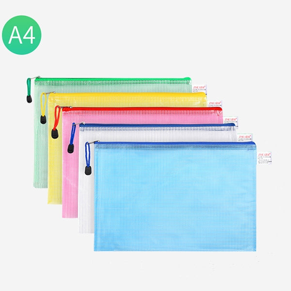 Custom Logo Transparent Grid Document Bag | Premium Corporate Gifts and Custom Gifts