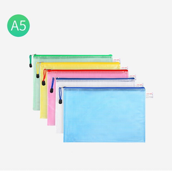 Custom Logo Transparent Grid Document Bag | Premium Corporate Gifts and Custom Gifts