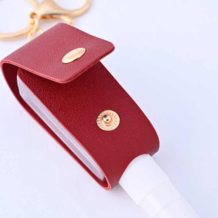 Custom Logo Leather Alcohol Spray Bottle Keychain | Premium Corporate Gifts and Custom Gifts